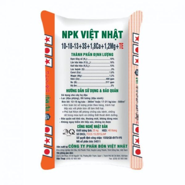 NPK 10-18-13+3S+1,8Ca+1,2Mg+TE - Ảnh 3