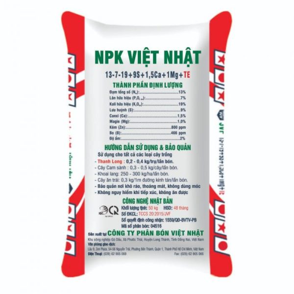 NPK 13-7-19+ 9S+1,5Ca+1Mg+TE - Ảnh 3
