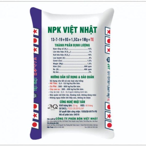 NPK 13-7-19+ 9S+1,5Ca+1Mg+TE - Ảnh 3