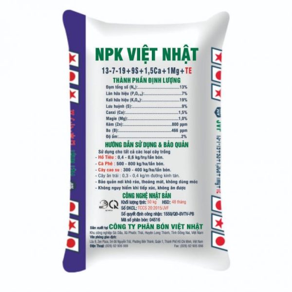 NPK 13-7-19+ 9S+1,5Ca+1Mg+TE - Ảnh 3
